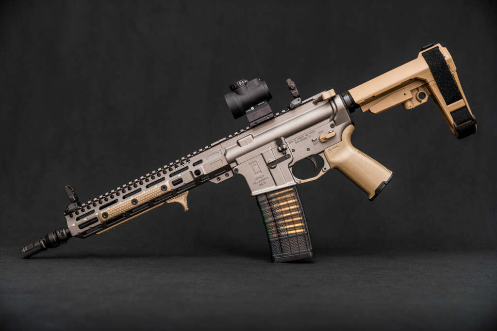 Sons of Liberty Gun Works – 5.56 NATO – Tungsten & FDE – 11.3″ Pistol ...
