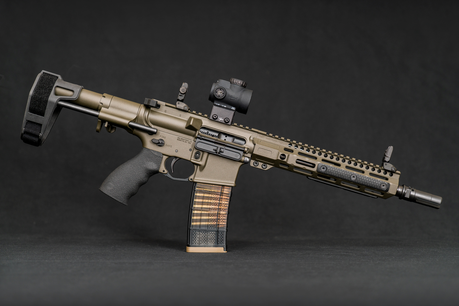Geissele – .300 BLK – OD Gunmetal – 10.3″ PDW Pistol – NRC Industries