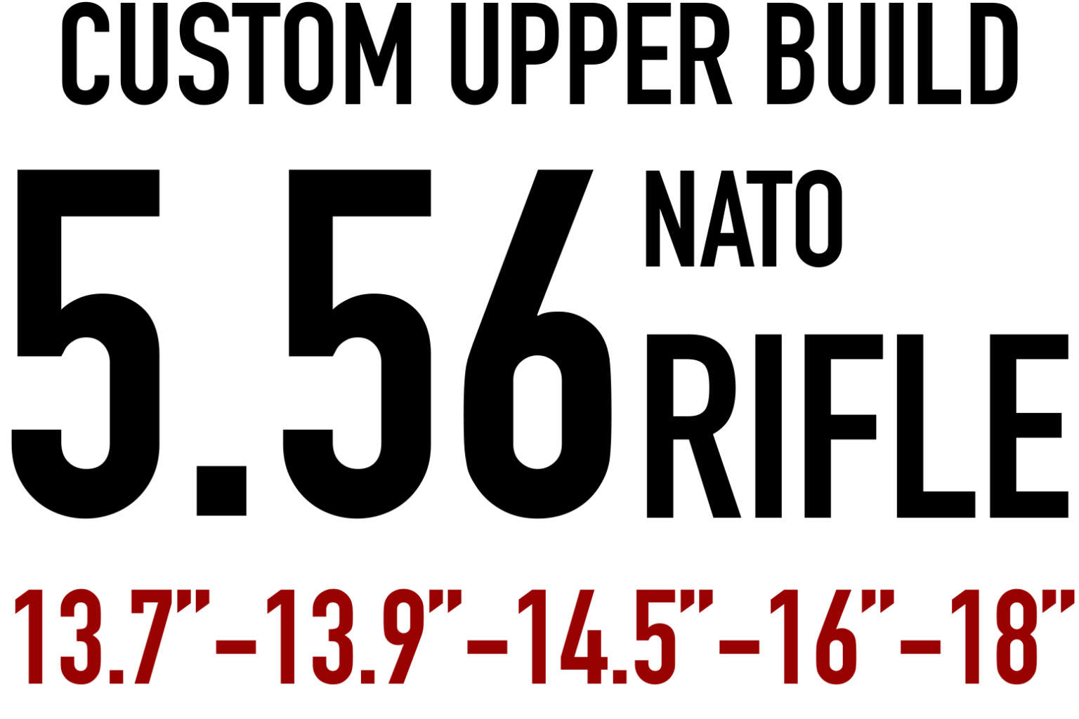 Custom 5.56 Pinned & Welded AR15 Rifle Upper 13.7″ 18″ NRC Industries