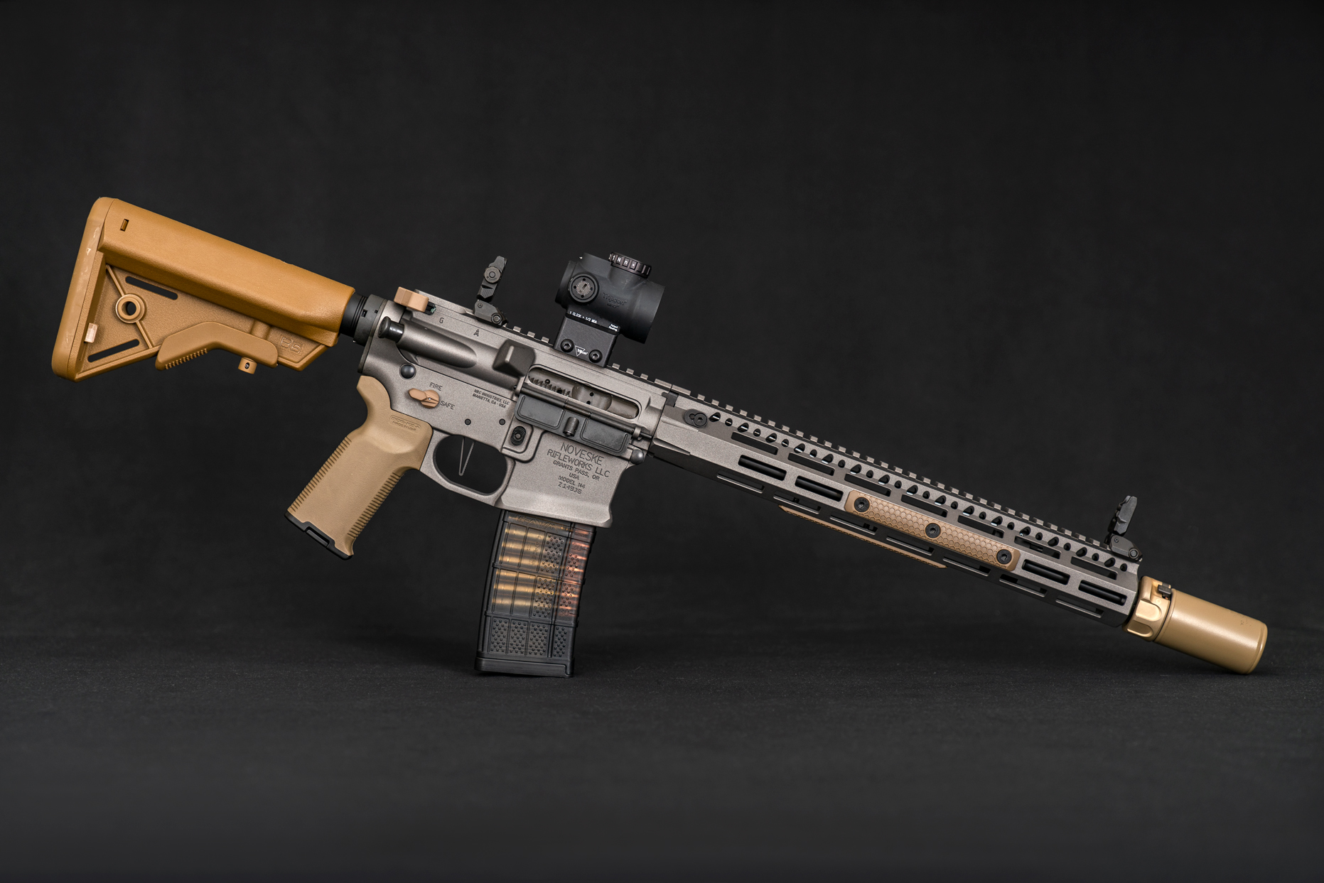 Glock 43X Metallic Coyote w/ Trijicon RMR CC 3.25 MOA – NRC Industries