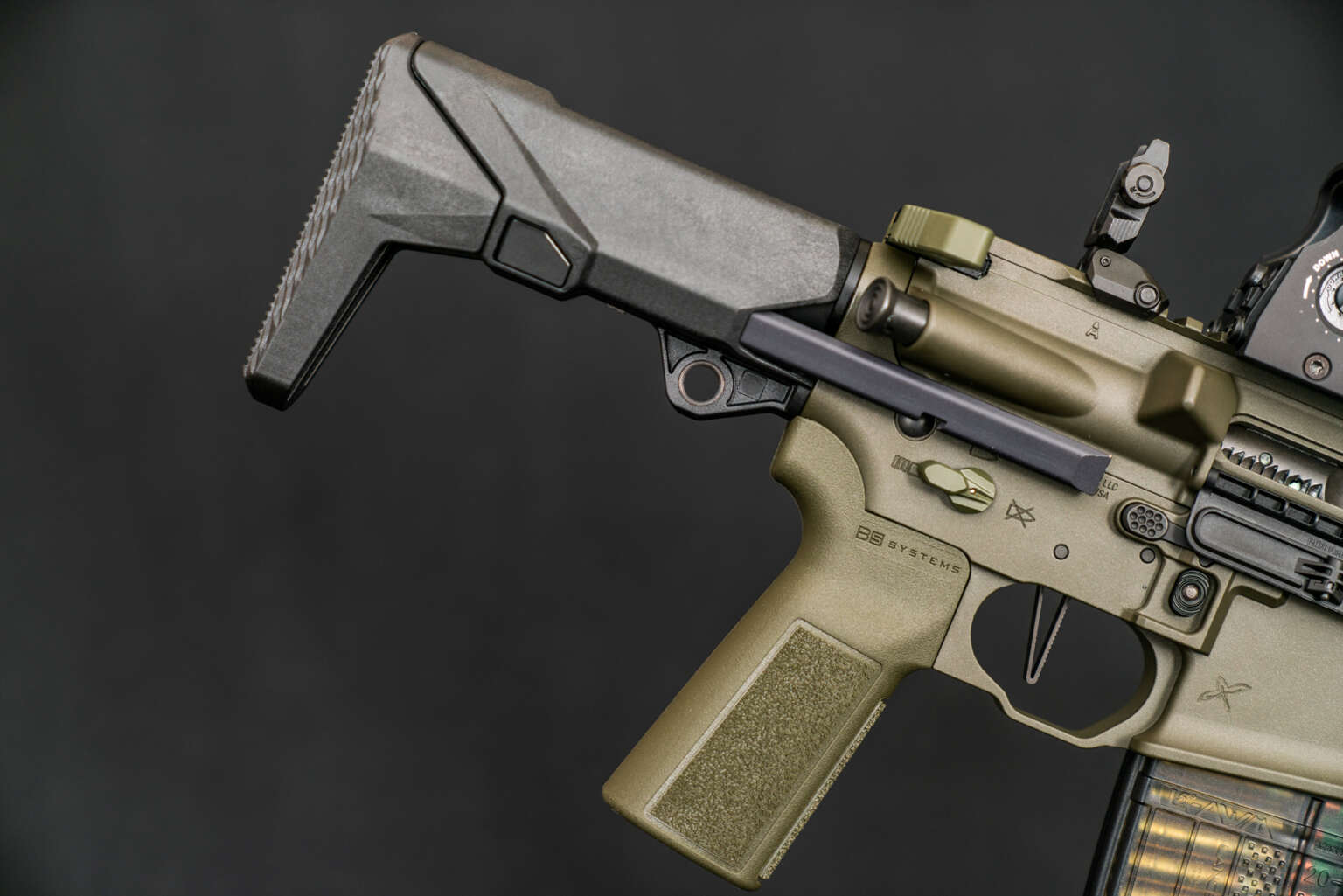 SOLGW Forward Controls Design – 5.56 NATO – OD Gunmetal – 13.9″ Pinned ...