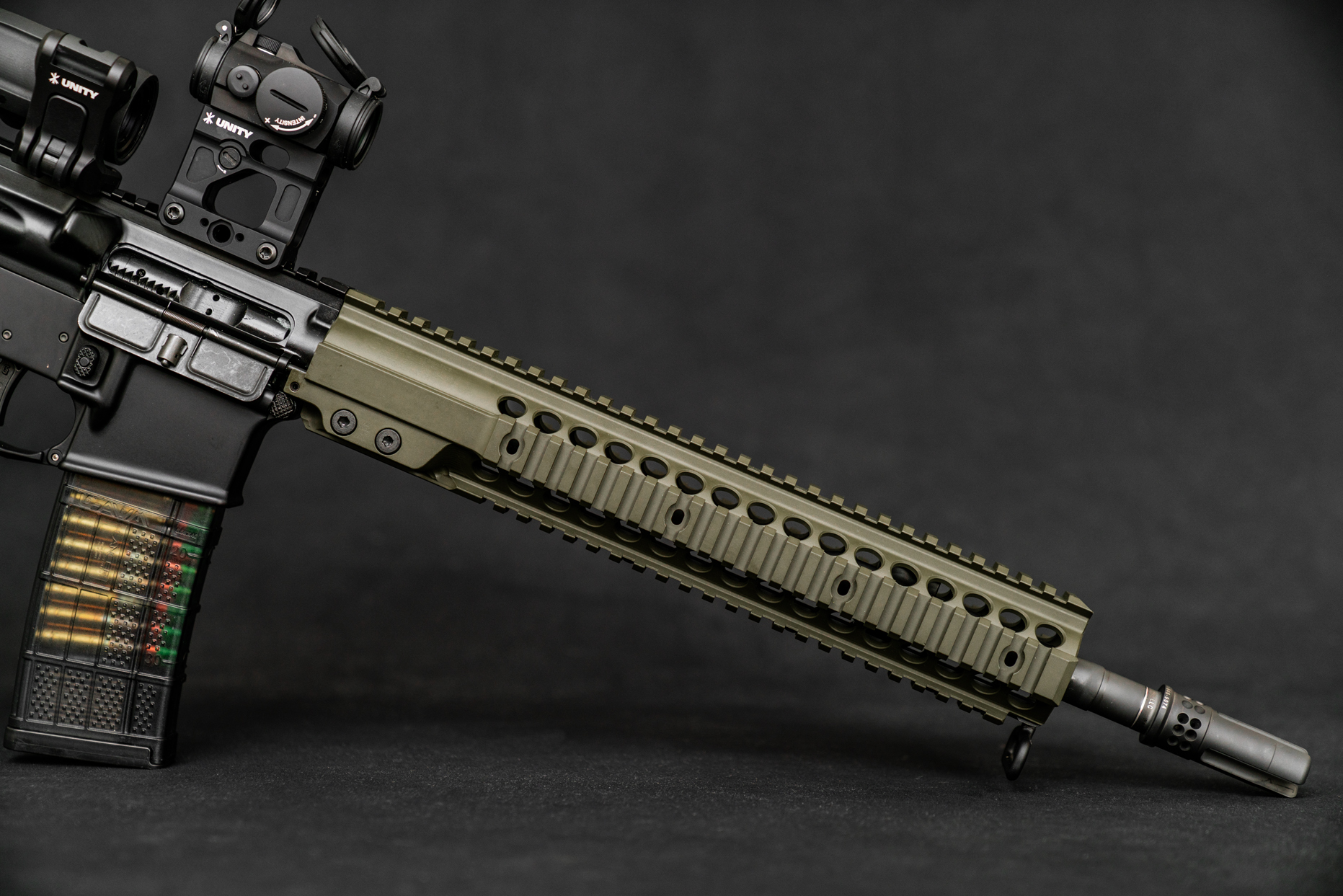Geissele Automatics - FBI / HRT MK7 - 5.56 NATO - OD Gunmetal - 14.5" Pinned & Welded Rifle - Image 4