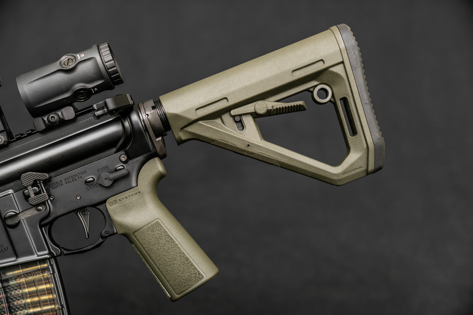 Geissele Automatics - FBI / HRT MK7 - 5.56 NATO - OD Gunmetal - 14.5" Pinned & Welded Rifle - Image 7