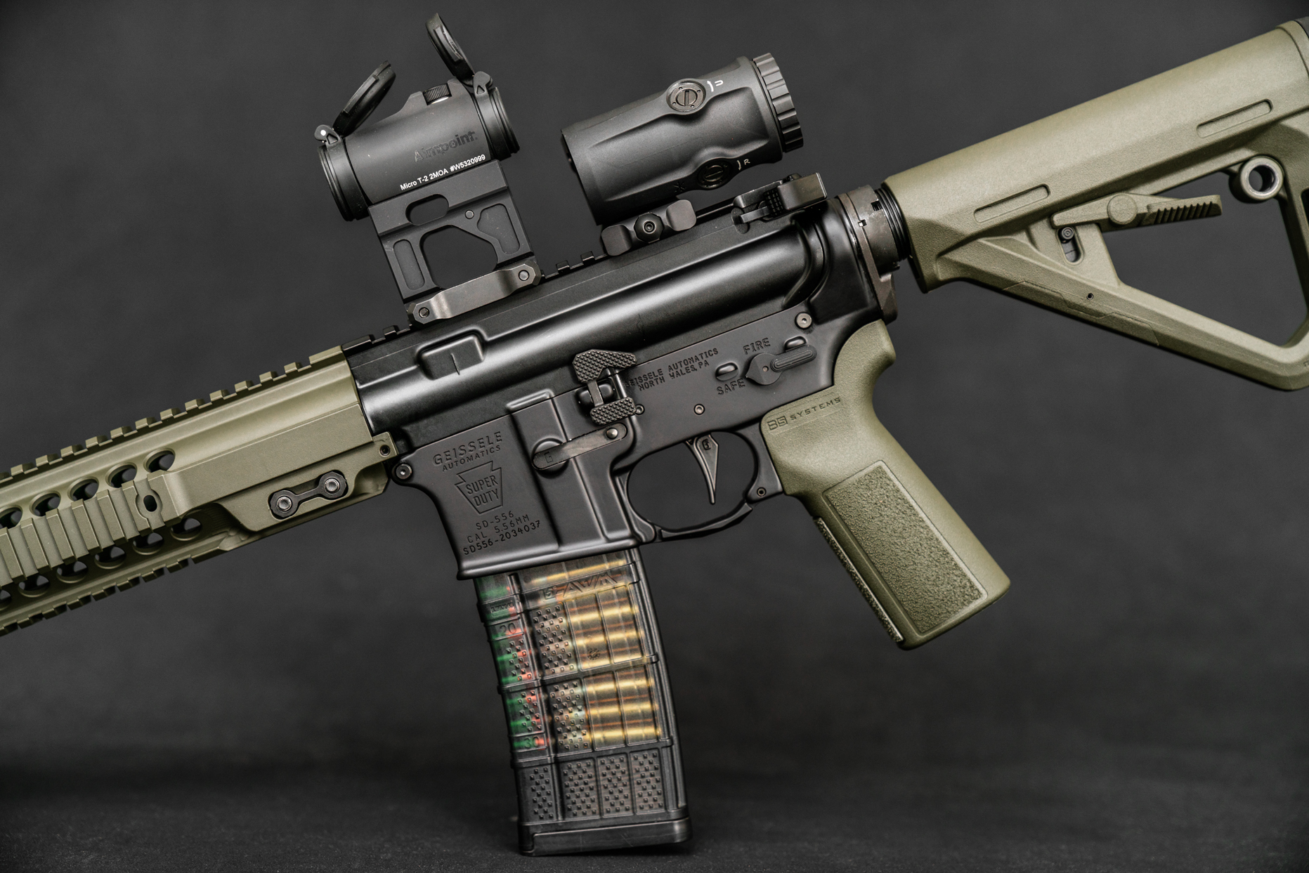 Geissele Automatics - FBI / HRT MK7 - 5.56 NATO - OD Gunmetal - 14.5" Pinned & Welded Rifle - Image 8