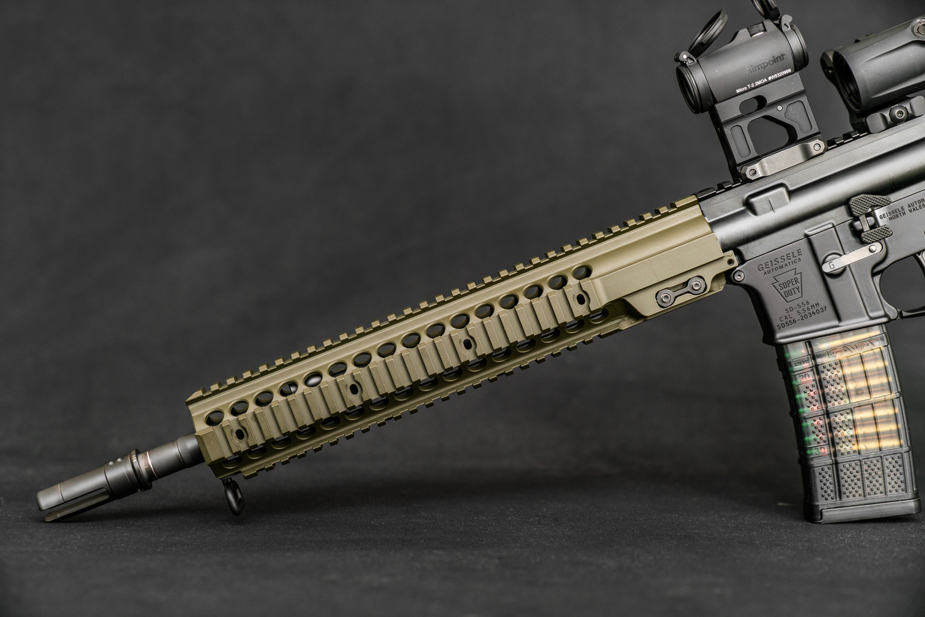 Geissele Automatics - FBI / HRT MK7 - 5.56 NATO - OD Gunmetal - 14.5" Pinned & Welded Rifle - Image 9
