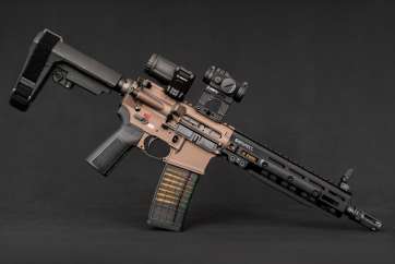 LMT MARS-L & Geissele - 5.56 NATO - Arid Brown & Black - 10.3" PDW Pistol